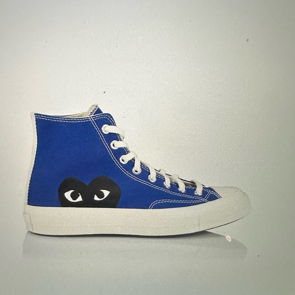 Blue comme does garçons PLAY x converse unisex single heart high-top sneaker - Picture 11 of 15